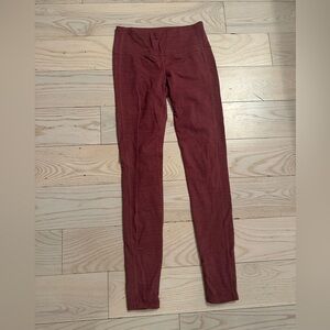 Athleta Rust Red High Rise Leggings XS | Full Length